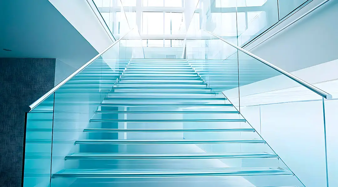 Escalera de vidrio