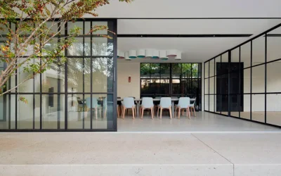 Puertas de vidrio estilo industrial