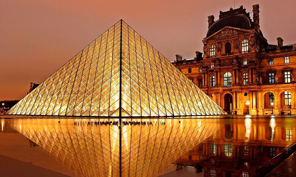 Vidrio laminado Museo del Louvre