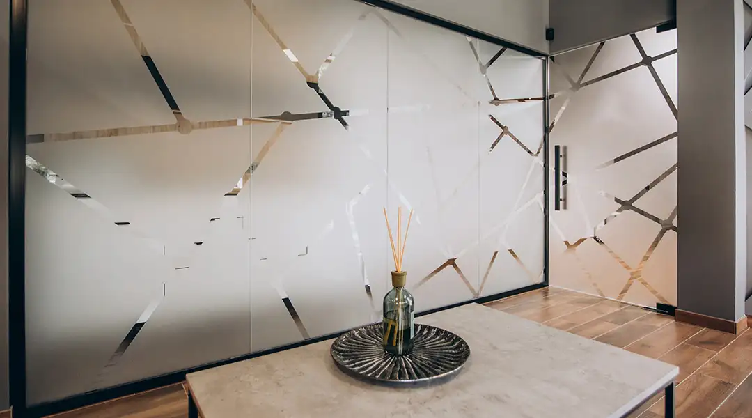 Vidrio serigrafiado permanente