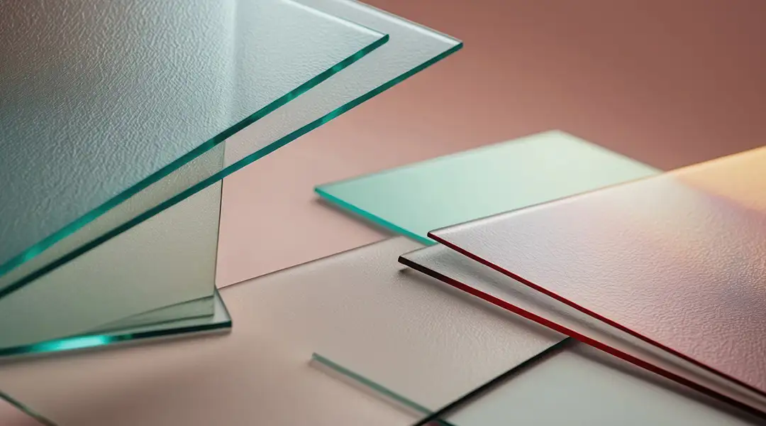 Vidrio float de colores matizados